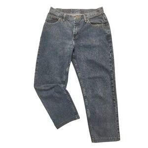 8P Riders Denim Blue Jeans Medium Wash Straight Leg  Basic 1305544 Women 31 Pet.